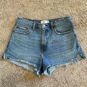 Abercrombie & Fitch High Rise Mom Jean Shorts